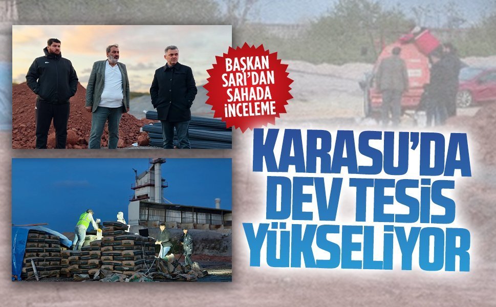 Başkan İshak Sarı, asfalt plenti sahasında incelemelerde bulundu
