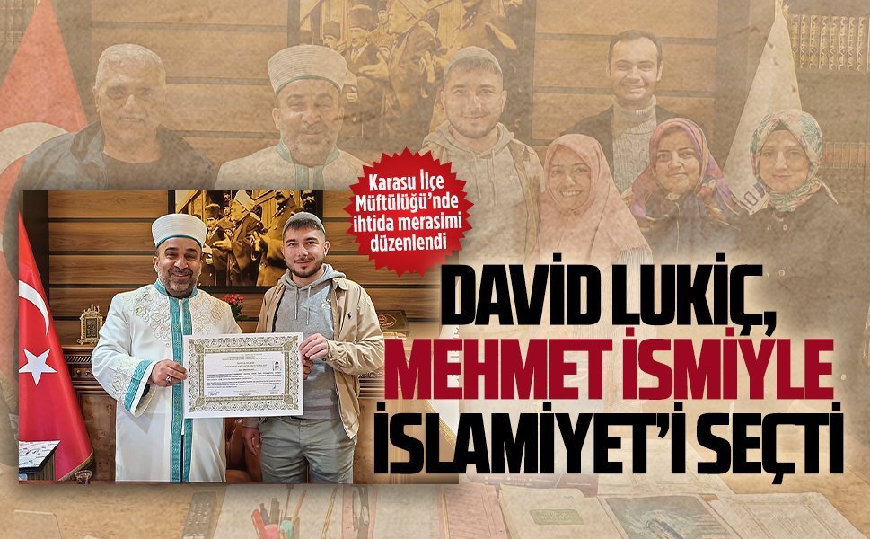 Karasu İlçe Müftülüğü’nde ihtida merasimi düzenlendi