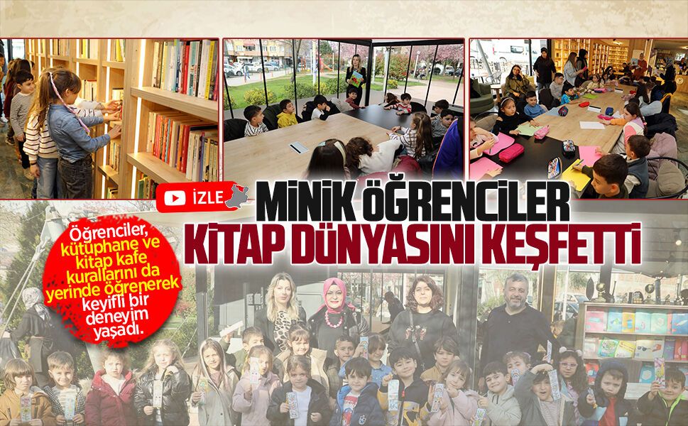 Şehit Teğmen Ömer Faruk Civelek Anaokulu miniklerinden kütüphane haftasında anlamlı ziyaret