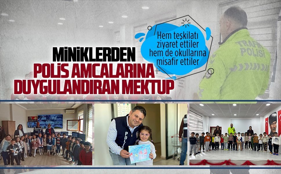Polis haftasında Şehit Teğmen Ömer Faruk Civelek Anaokulu’ndan anlamlı etkinlik