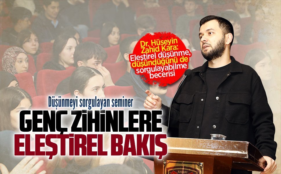 ŞÜİAAL öğrencilerine eleştirel düşünme semineri