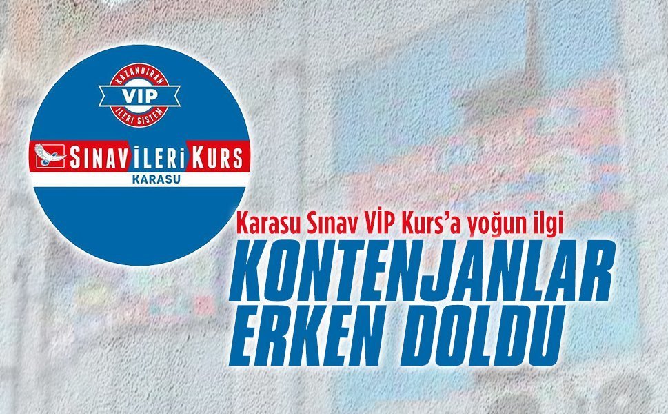 Karasu Sınav Kurs’ta kontenjanlar doldu