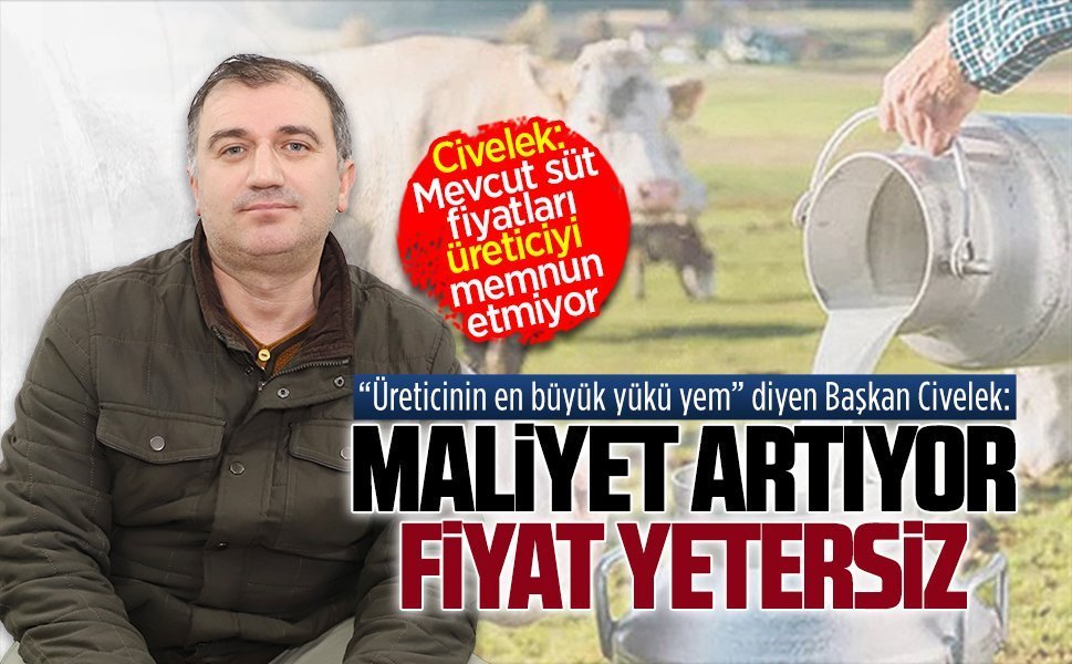 Süt Üreticileri Birliği Başkanı Yusuf Civelek’ten artan maliyet ve üretici beklentisi değerlendirmesi