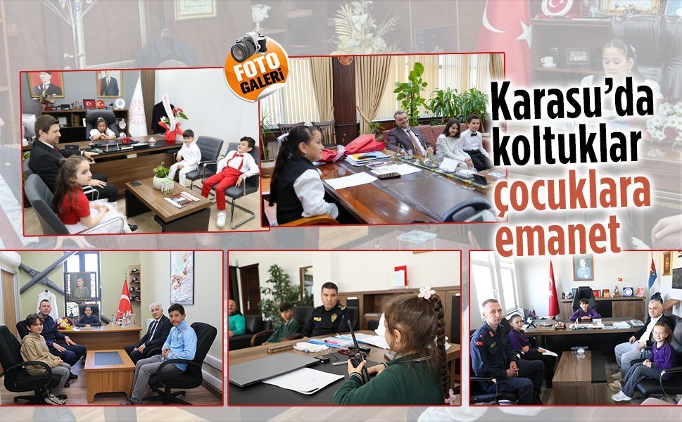 Karasu’da idare bir günlüğüne çocuklara emanet