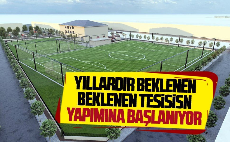 Karasuspor sosyal tesislerinin yapımına başlanıyor