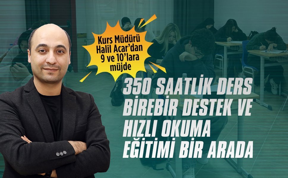 Özşen Özel Öğretim Kursu’ndan 9 ve 10’lara müjde