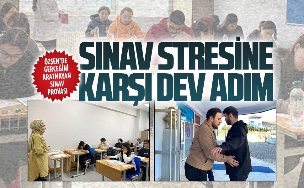 Özşen Özel Öğretim Kursu’ndan gerçeğini aratmayan sınav provası