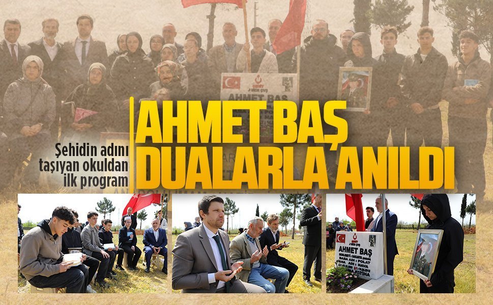 Şehit Ahmet Baş, şehadetinin 8.yılında dualarla anıldı