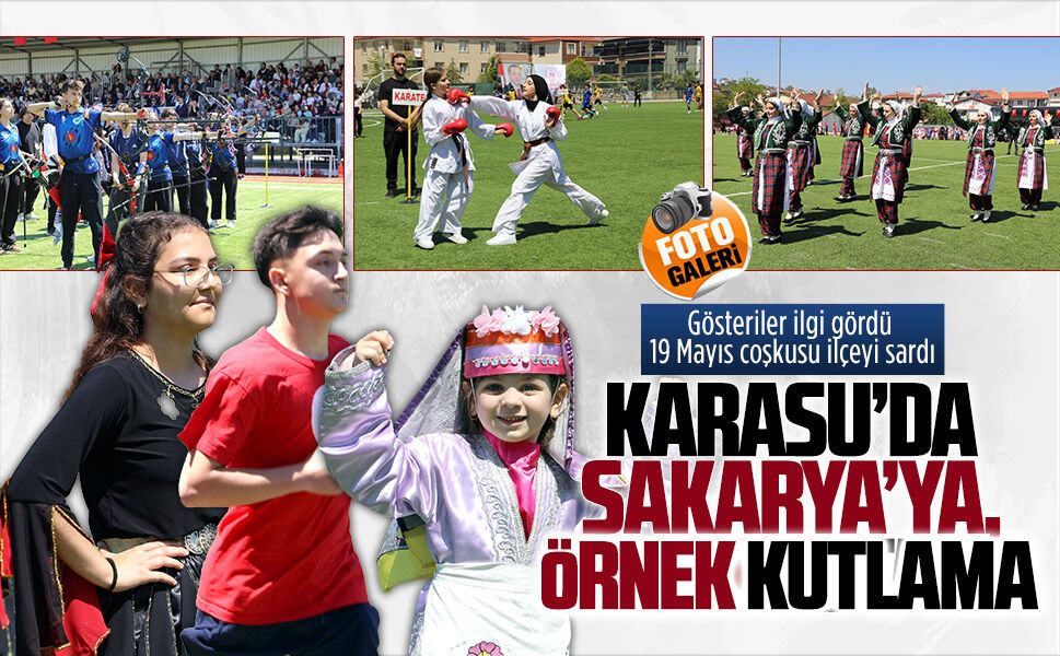 Karasu'da 19 Mayıs ruhuna yakışan kutlama