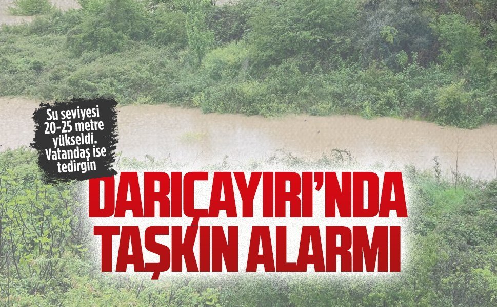 Darıçayırı’nda taşkın alarmı