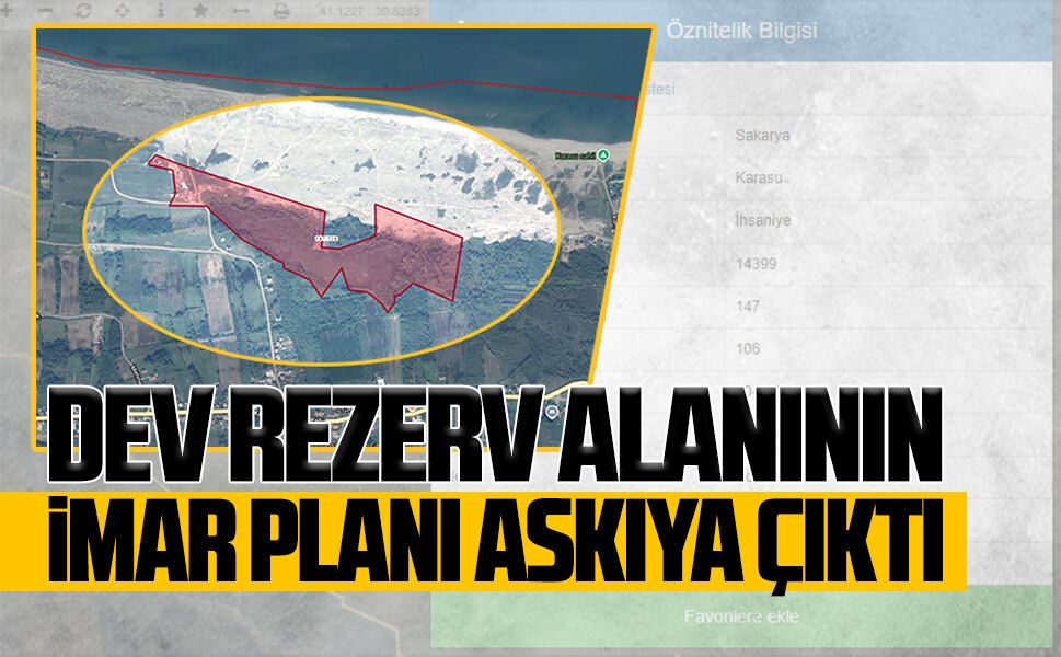 Dev rezerv alanının imar planı askıya çıktı