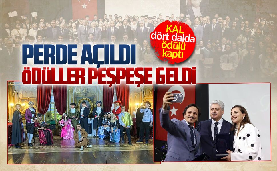 Karasu Anadolu Lisesi’ne tiyatro festivalinde Sakarya’da dört ödül