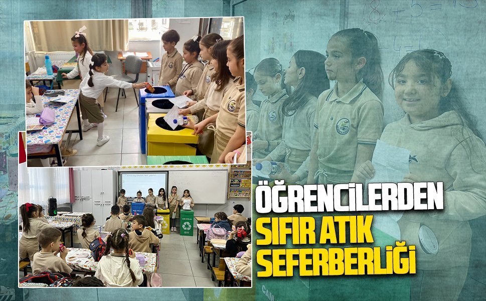 Öğrencilerden büyük farkındalık: Aziziye İlkokulu’nda sıfır atık seferberliği