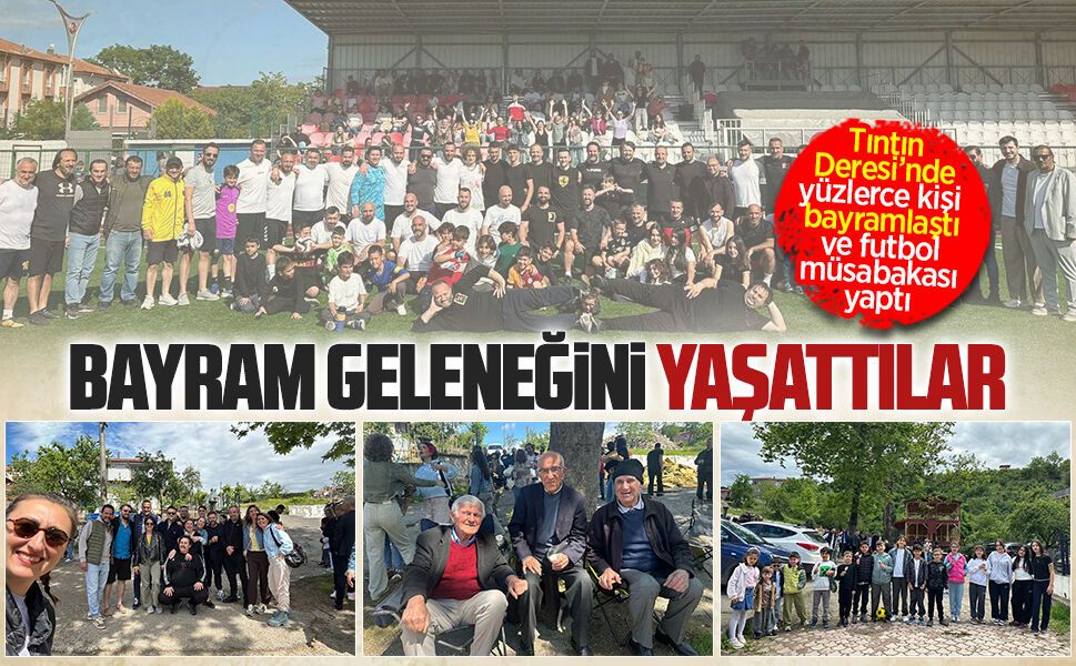 Aziziye Mahallesi Tıntın Deresi’nde yüzlerce kişi bayramlaştı