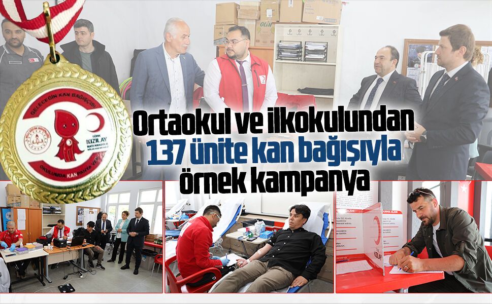 FSM Ortaokulu ve İlkokulu’nda hayat kurtaran kan bağışı kampanyası