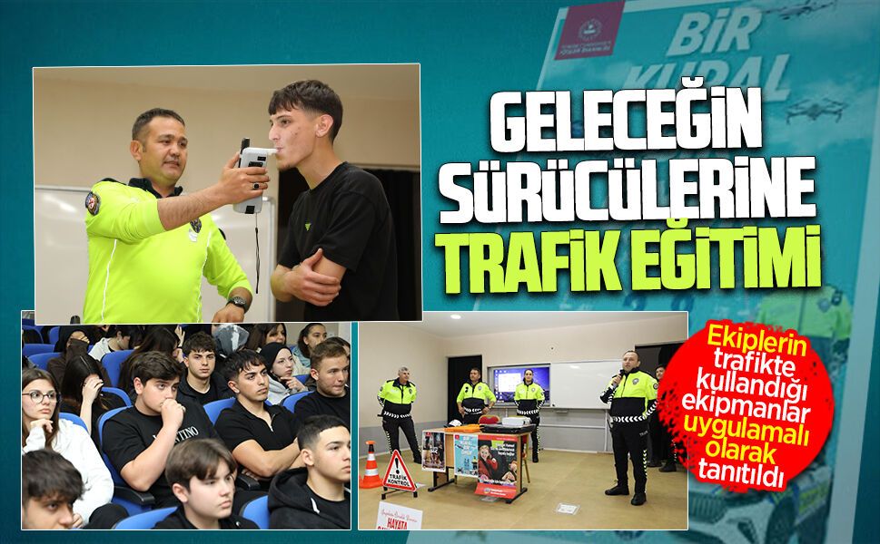 Trafik ekiplerinden Karasu Anadolu Lisesi öğrencilerine trafik haftası semineri