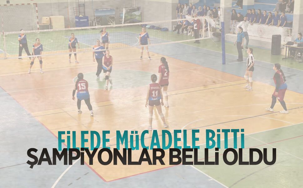 Karasu’da okul sporları voleybol heyecanı ödül töreniyle taçlandı