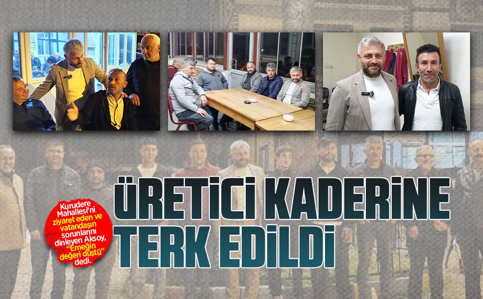 Murat Ali Aksoy Kurudere’de üreticinin sorunlarını dinledi