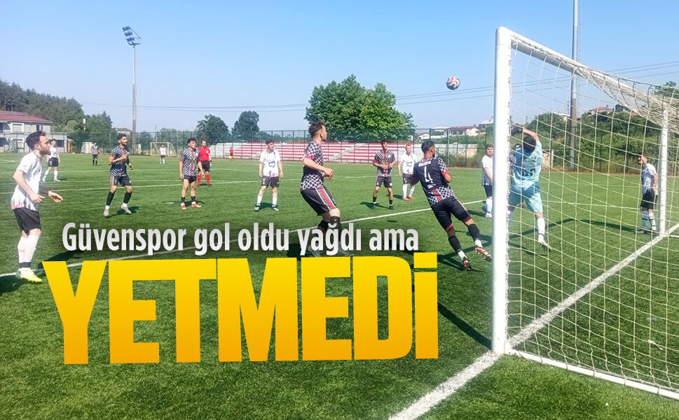 Güvenspor gol oldu yağdı ama yetmedi