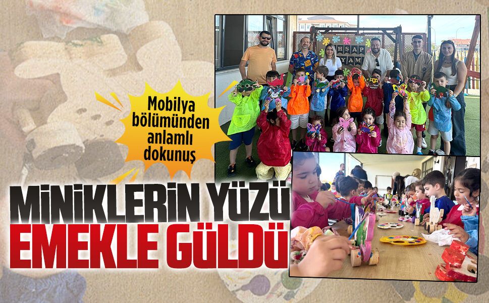 Şehit Hasan Keleş MTAL mobilya bölümünden anlamlı dokunuş
