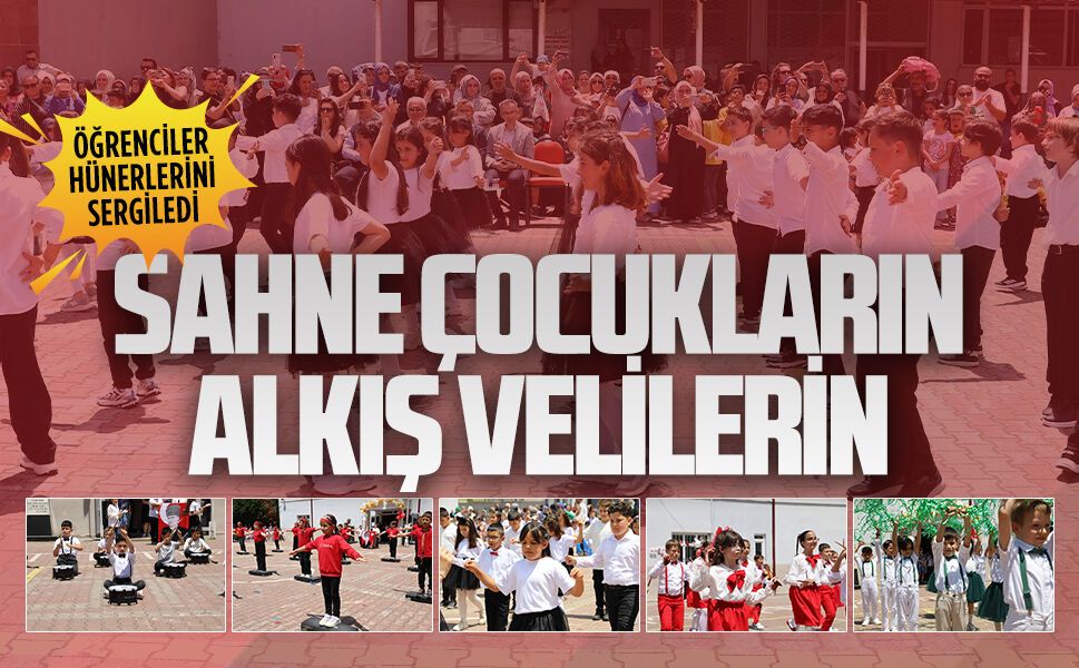 İnönü İlkokulu’nda öğrencilerin gösterileri alkış aldı