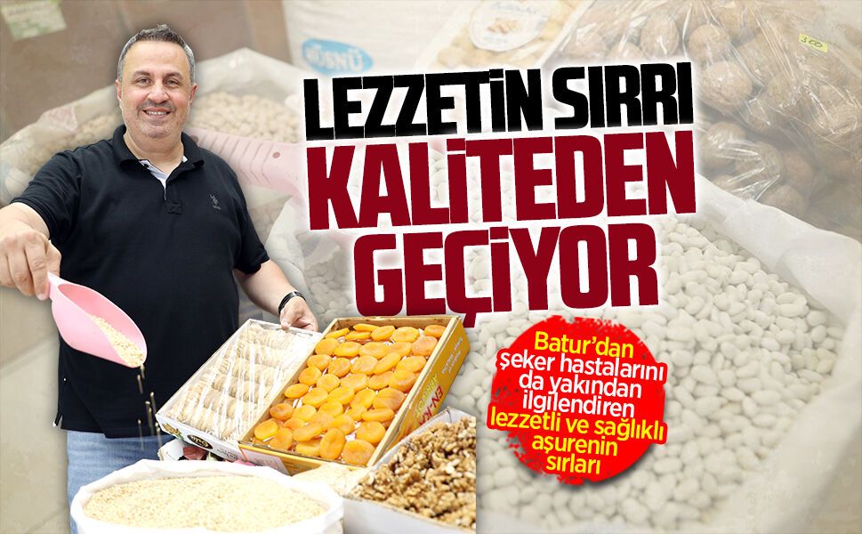 Karasu Aktar Baharat İşletmecisi Batur’dan lezzetli ve şifalı aşurenin sırrı