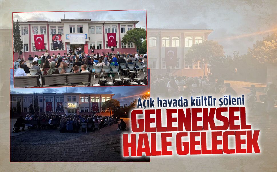 Yıldızlar altında şiir ve sinema gecesi yoğun ilgi gördü