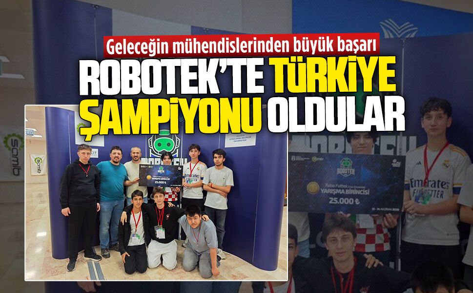 Karasulu öğrencilerden Robotek’te çifte Türkiye derecesi