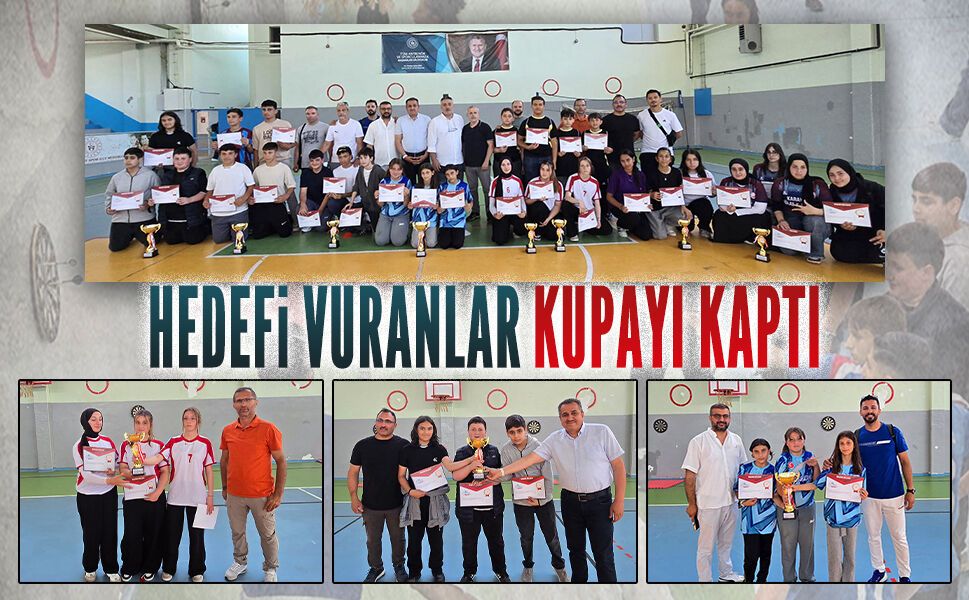 Dartta şampiyonlar ödüllerini aldı