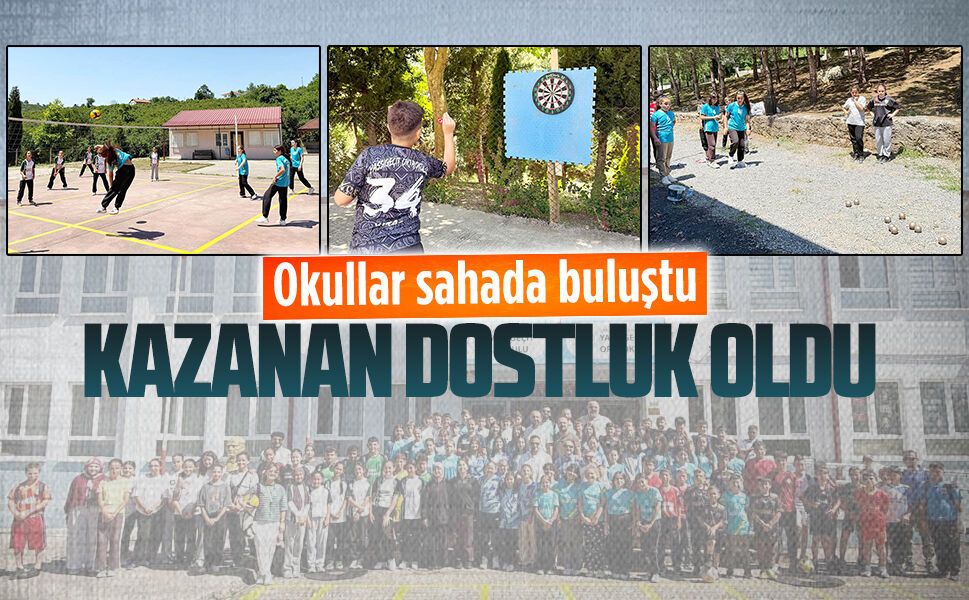 Yassıgeçit’te okullar arası dönem sonu spor şöleni nefes kesti