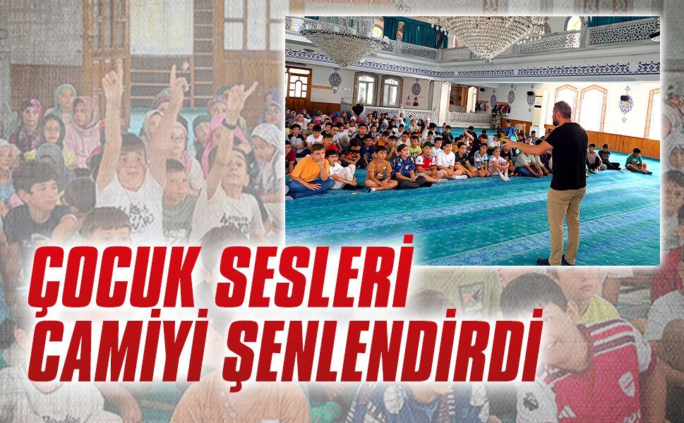 Aziziye Merkez Camii çocuklarla doldu
