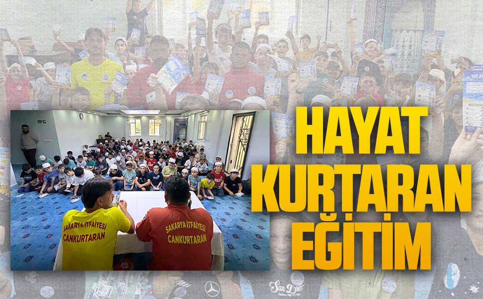Cankurtaranlardan Karasu'da çocuklara hayat kurtaran eğitim