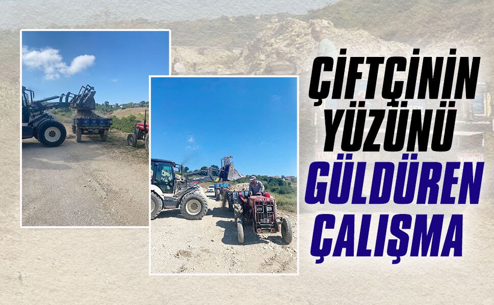 Gölköprü’de bozuk tarla yolları onarıldı