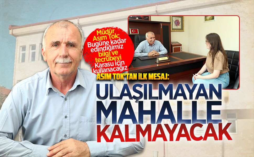 Karasu Halk Eğitimi Merkezi Müdürü Asım Tok, göreve başladı