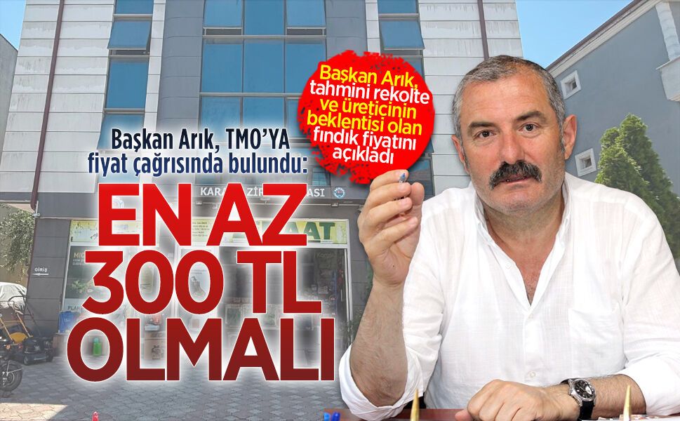 Oda Başkanı Arık, tahmini rekolte ve üreticinin beklentisi olan fındık fiyatını açıkladı