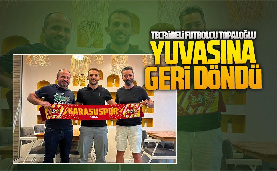 Karasuspor, Fiket Topaloğlu ile yeniden anlaştı