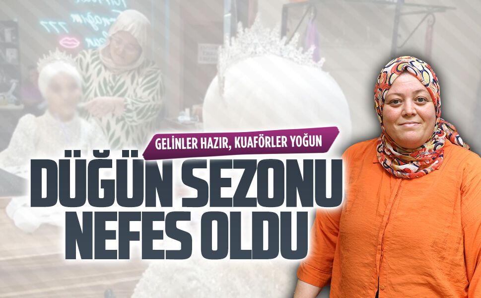 Düğün sezonu esnafa nefes oldu