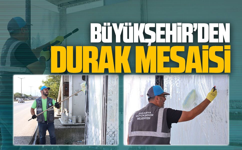 Büyükşehirden duraklarda planlı temizlik çalışması