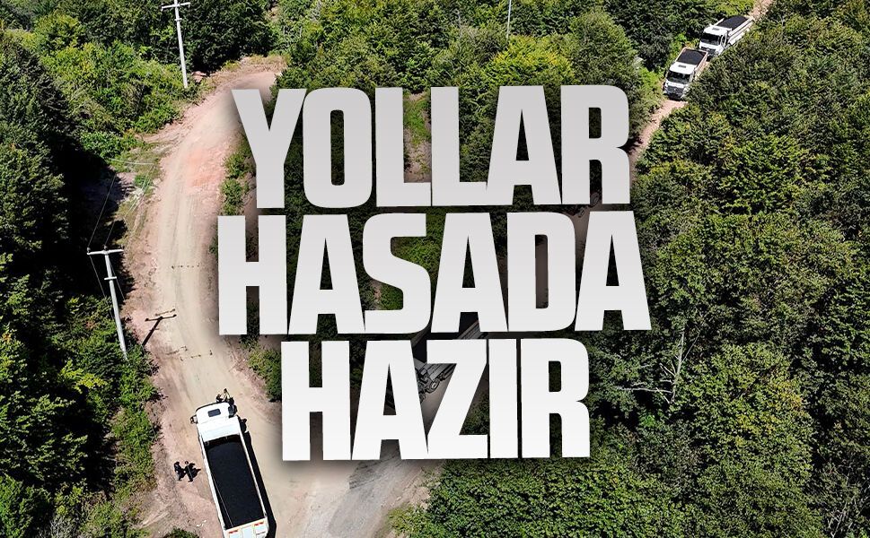 Fındık hasadı öncesi yollara büyükşehir dokunuşu