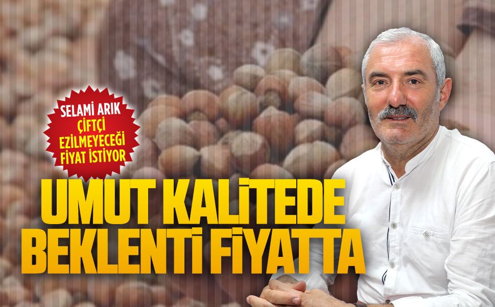 Karasu Ziraat Odası Başkanı Arık: Üretici adil fındık fiyatı bekliyor