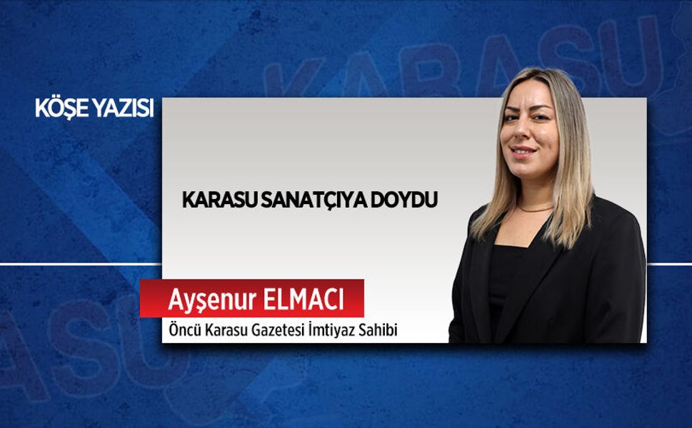 Karasu sanatçıya doydu
