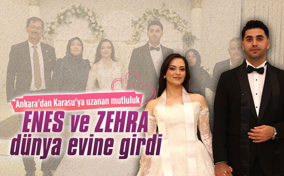 Enes Acar ile Zehra Akkaynak dünya evine girdi