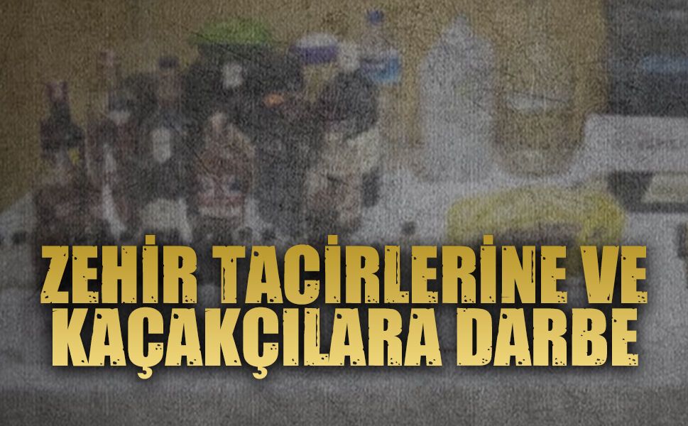 Jandarmadan uyuşturucu ve sahte içki operasyonu
