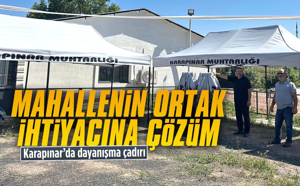 Karapınar’da dayanışma çadırı