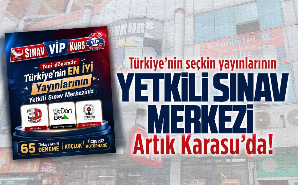 Karasu Sınav VIP Kurs, Türkiye’nin seçkin yayınlarının yetkili sınav merkezi oldu