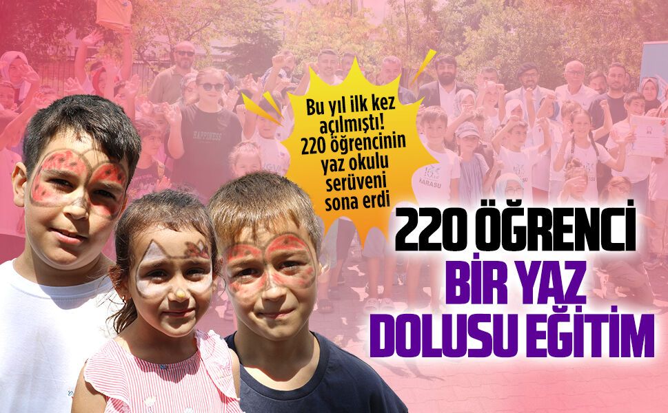 Karasu’da bu yıl ilk defa açılan TÜGVA Yaz Okulu coşkuyla tamamlandı