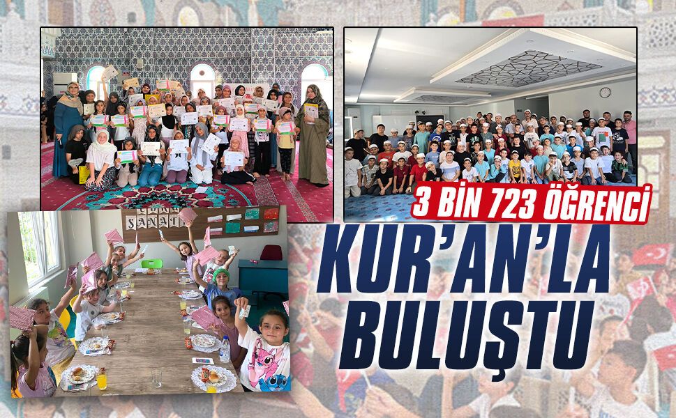 Karasu’da Yaz Kur’an Kursları 3 bin 723 öğrenciyle tamamlandı