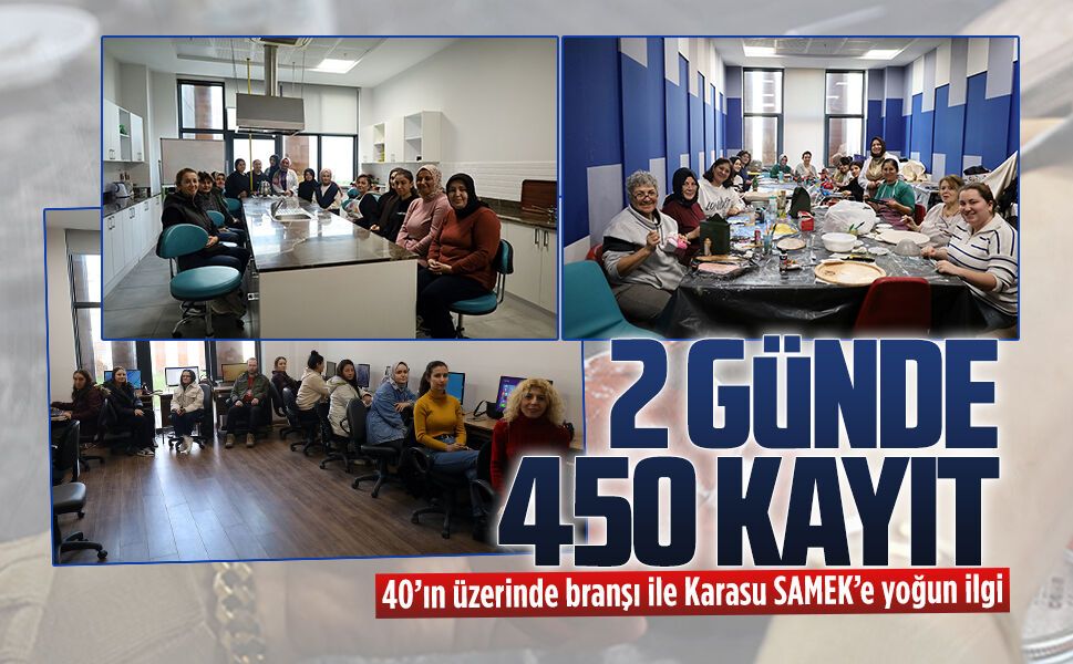 Karasu SAMEK’te ücretsiz kurslara yoğun ilgi