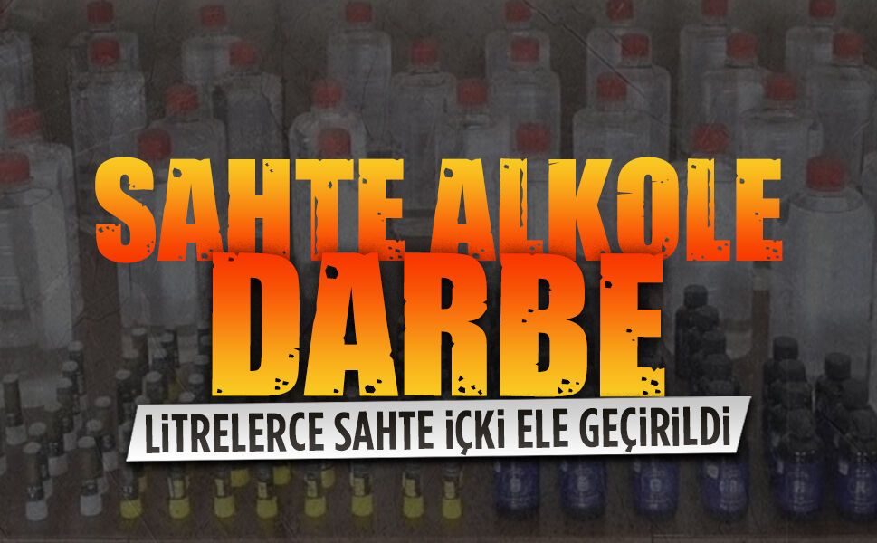 Sahte alkol operasyonunda şüpheliler yakalandı