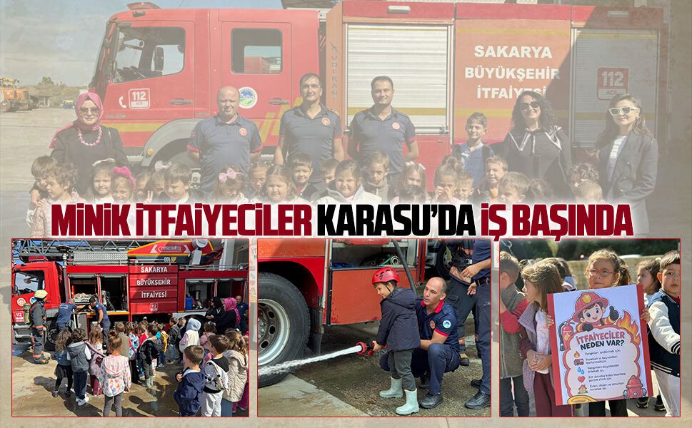 Minik öğrencilerden itfaiyecilere anlamlı ziyaret